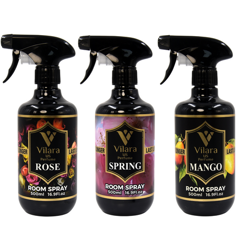 Luxurious Floral & Fresh Scent Room Sprays 500ML - Concentrated Fruity, Sweet, Woodsy & Seasonal Air Fresheners - Long-Lasting Home Fragrance Mists