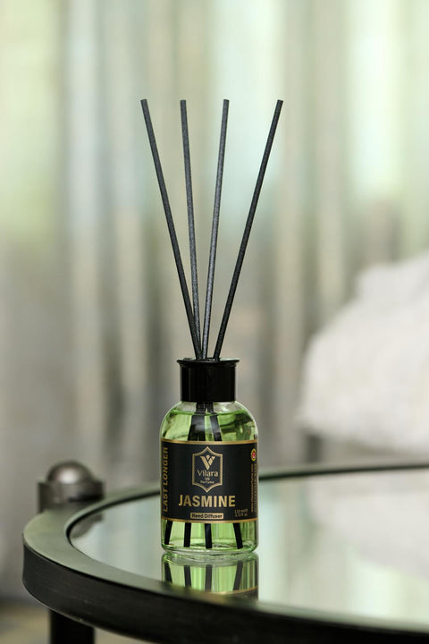 Best Reed Diffuser Set – 110ml Aromatherapy Diffuser with Sticks | Calming Home Fragrance Air Diffuser for Bathroom, Living Room & Office | Premium Essential Oil Reed Diffuser Set