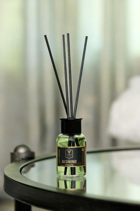 Best Reed Diffuser Set – 55ml Aromatherapy Diffuser with Sticks | Calming Home Fragrance Air Diffuser for Bathroom, Living Room & Office | Premium Essential Oil Reed Diffuser Set