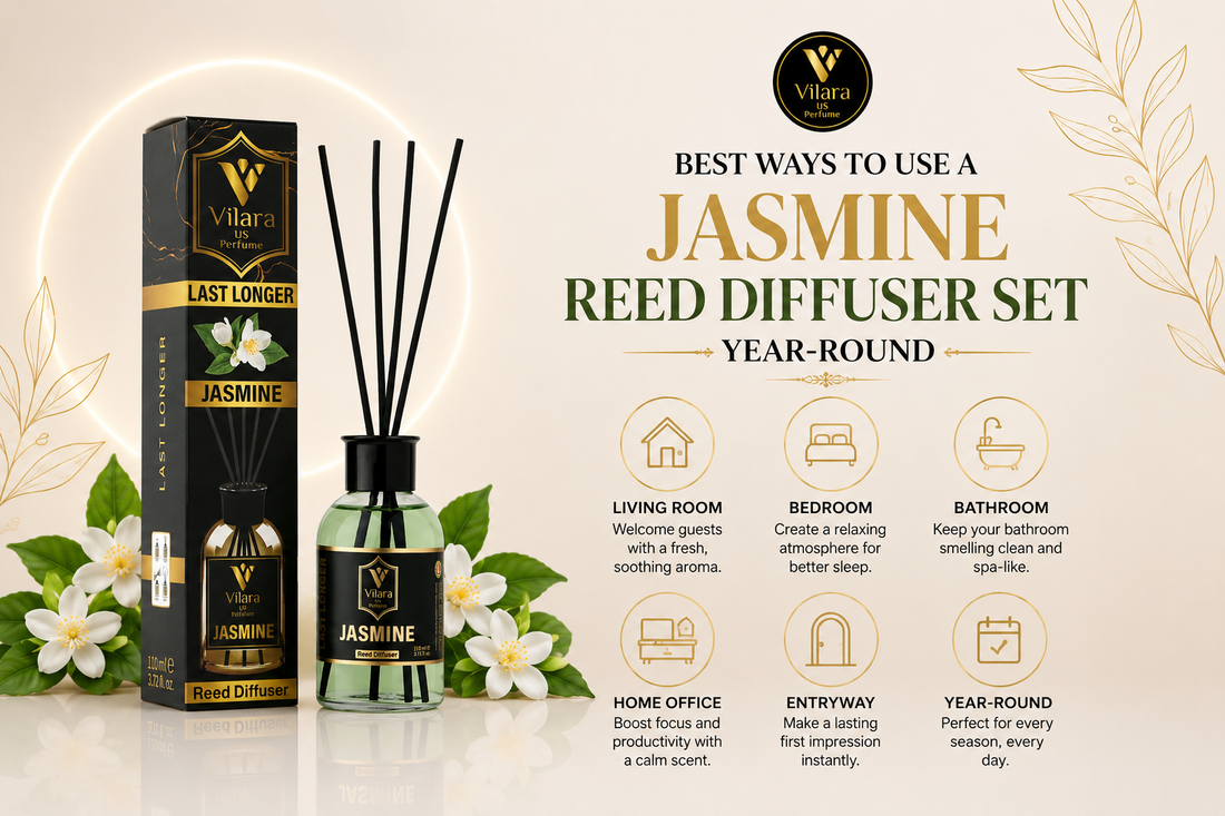 jasmine reed diffuser set