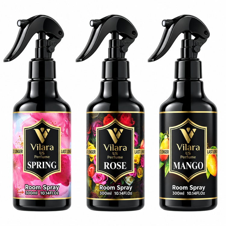 SPRING ROSE MANGO (Pack of 3) 300 ML Room Spray Freshener