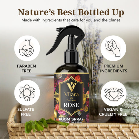 Luxurious Floral & Fresh Scent Room Sprays 500ML - Concentrated Fruity, Sweet, Woodsy & Seasonal Air Fresheners - Long-Lasting Home Fragrance Mists