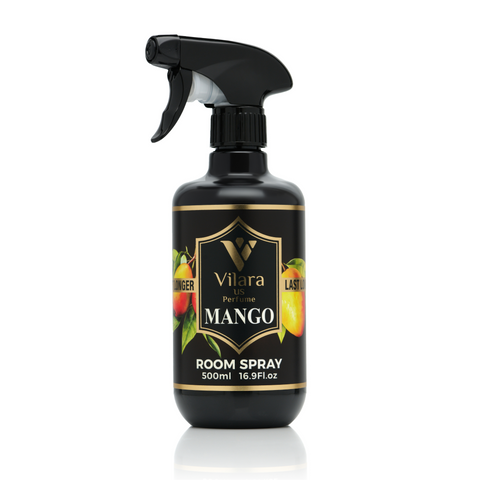 Rose Mango Spring (pack of 3)500 ML Vilara US Perfume Room Spray Freshener - Long-Lasting Luxury Scents - Room and Linen Spray for Bedding, Sheets, Fabric, Furniture - Home Guest Room & Bedroom Essentials for Aromatherapy - 16.9 fl oz